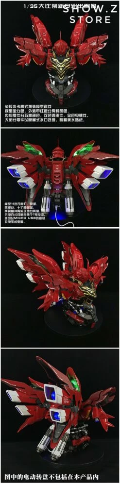 BSC Yihui YH Model 1/35 MSN-06S MNS06S SINANJU New Zeon Customized Gundam Bust Model Kit 23 BSC Yihui YH Model 1/35 MSN-06S MNS06S SINANJU New Zeon Customized Gundam Bust Model Kit -Action Figures Store cabe4338a7