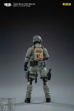JoyToy Source 1/24 H02 Steel Bone Firepower Mecha Grey-Green Color W/ Pilot -Action Figures Store d15df61133