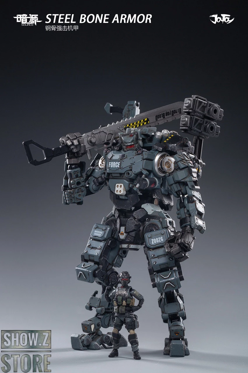 JoyToy Source 1/24 Steel Bone W/ Pilot Blue Grey Version 11 JoyToy Source 1/24 Steel Bone W/ Pilot Blue Grey Version - Image 9