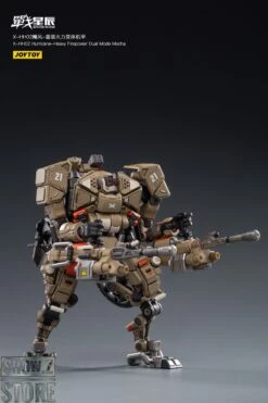 JoyToy Source 1/18 X-HH02 Hurricane Heavy Firepower Dual Mode Mecha Sand Version -Action Figures Store d34771ad0c