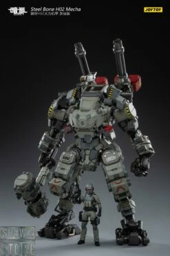 JoyToy Source 1/24 H02 Steel Bone Firepower Mecha Grey-Green Color W/ Pilot -Action Figures Store d617cf8040