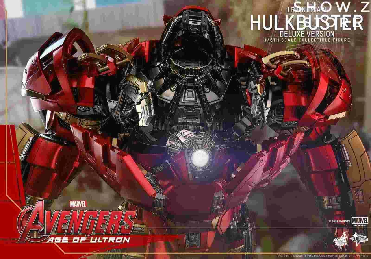 Hot Toys HT 1/6 Iron Man Mark XLIV MK44 MMS510 Hulkbuster Deluxe Version Avengers: Age Of Ultron Collectible Figure 10 Hot Toys HT 1/6 Iron Man Mark XLIV MK44 MMS510 Hulkbuster Deluxe Version Avengers: Age Of Ultron Collectible Figure - Image 8