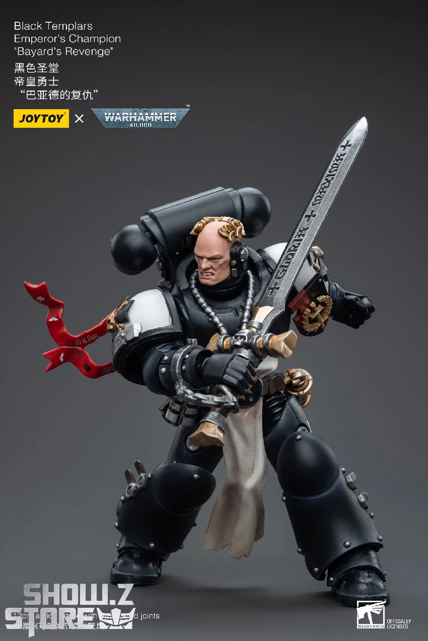 JoyToy Source 1/18 Warhammer 40K Black Templars Emperor's Champion Bayard's Revenge 12 JoyToy Source 1/18 Warhammer 40K Black Templars Emperor's Champion Bayard's Revenge - Image 10