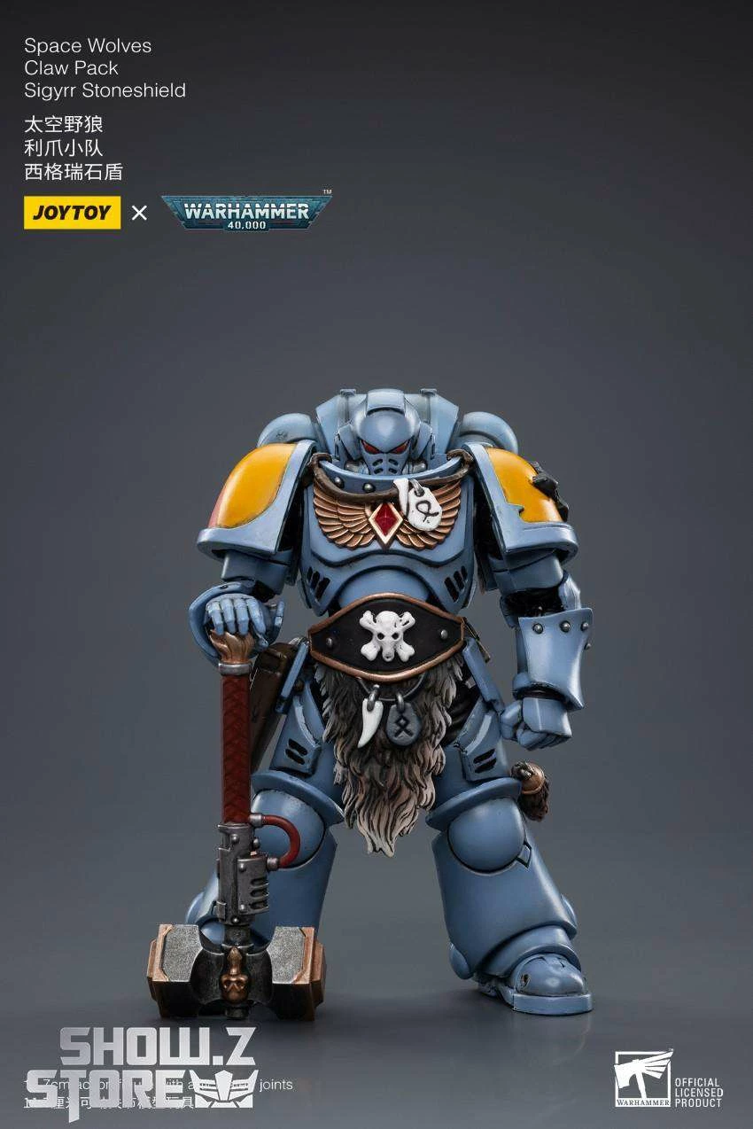 JoyToy Source 1/18 Warhammer 40K Space Wolves Claw Pack Sigyrr Stoneshield 7 JoyToy Source 1/18 Warhammer 40K Space Wolves Claw Pack Sigyrr Stoneshield - Image 5