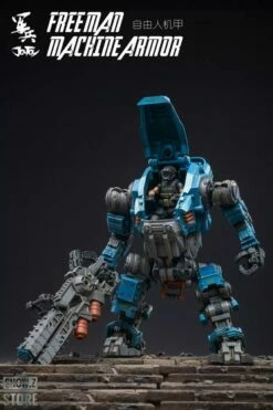 JoyToy Source Acid Rain 1/18 Freeman Machine Armor W/ Pilot Mechas & Soldiers Figure Set Navy Blue Version -Action Figures Store f392e7f4df