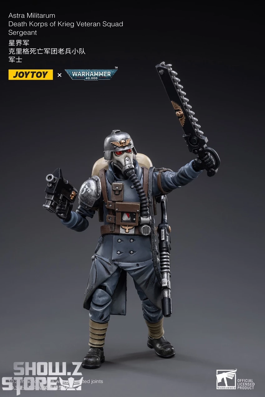 JoyToy Source 1/18 Warhammer 40K Death Korps Of Krieg Veteran Squad Sergeant 5 JoyToy Source 1/18 Warhammer 40K Death Korps Of Krieg Veteran Squad Sergeant - Image 3