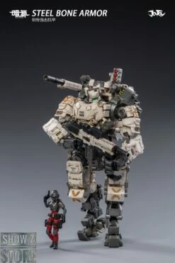 JoyToy Source 1/24 Steel Bone W/ Pilot 2nd White Version -Action Figures Store f40f970000
