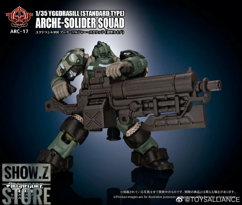 Toys Alliance 1/35 ARC-17 Yggdrasill Arche-Soilder Squad Standard Type Set Of 3 12 Toys Alliance 1/35 ARC-17 Yggdrasill Arche-Soilder Squad Standard Type Set Of 3 - Image 10