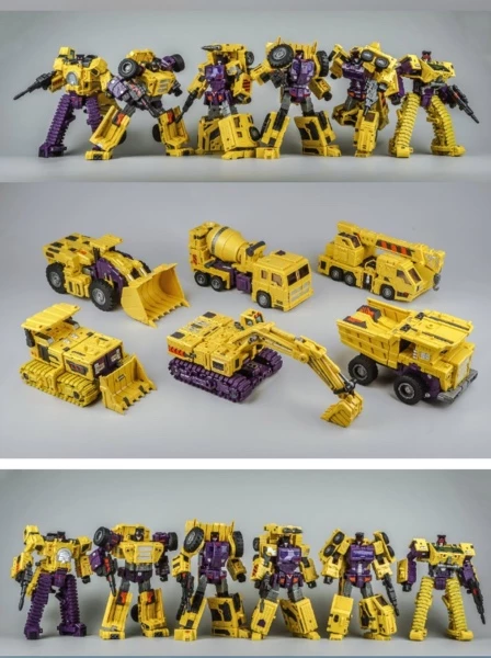 Toyworld TW-C07B Constructor Devastator Yellow Set Of 6 13 Toyworld TW-C07B Constructor Devastator Yellow Set Of 6 - Image 11