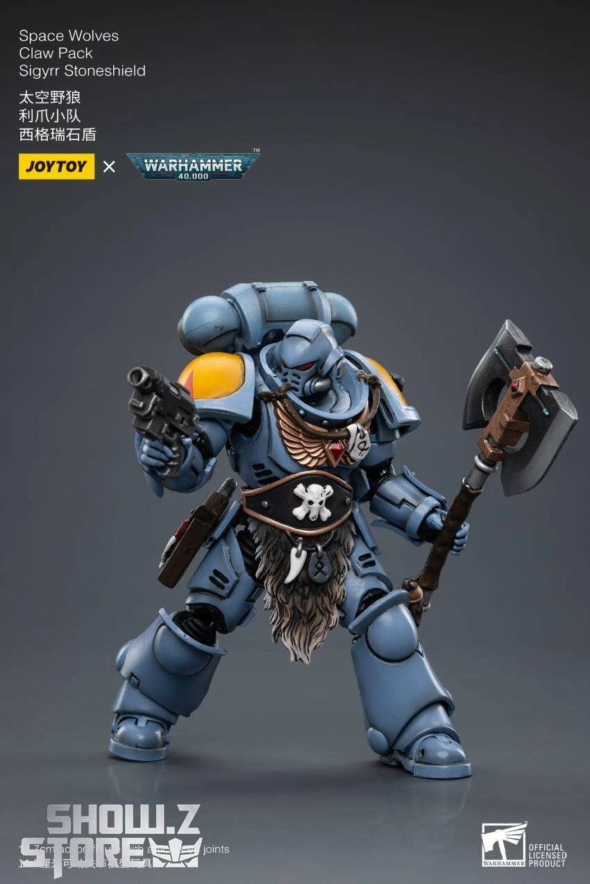 JoyToy Source 1/18 Warhammer 40K Space Wolves Claw Pack Sigyrr Stoneshield 11 JoyToy Source 1/18 Warhammer 40K Space Wolves Claw Pack Sigyrr Stoneshield - Image 9