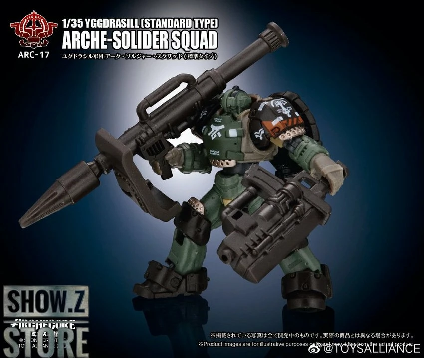 Toys Alliance 1/35 ARC-17 Yggdrasill Arche-Soilder Squad Standard Type Set Of 3 10 Toys Alliance 1/35 ARC-17 Yggdrasill Arche-Soilder Squad Standard Type Set Of 3 - Image 8